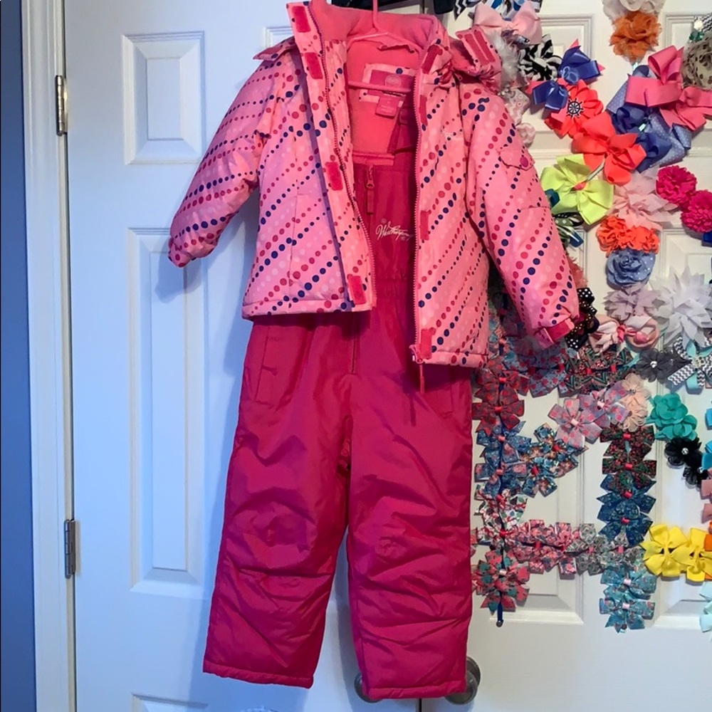 Kids snow suit “weatherproof” snow set